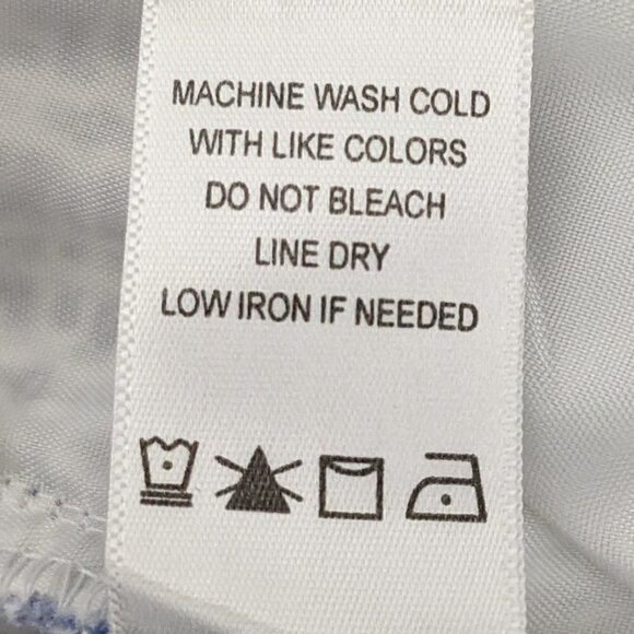 Women's COUNTERPARTS Blue/White, Front Zip, Casual Mid-Rise Pants; Size 10 - Picture 5 of 5